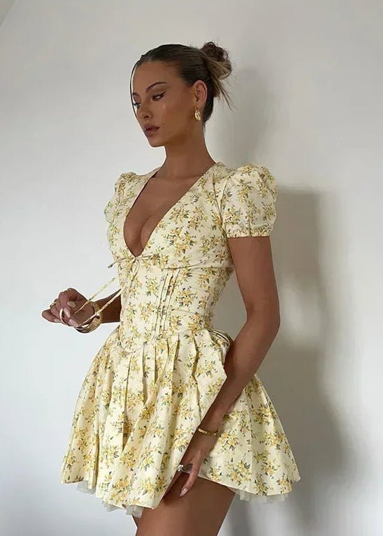 Anya V-Neck Mini Dress