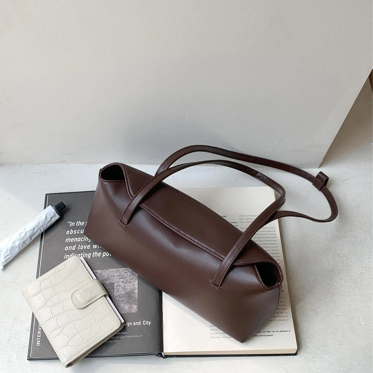 SOKYND Amy Pillow Shoulder Tote Bag BagDark Brown