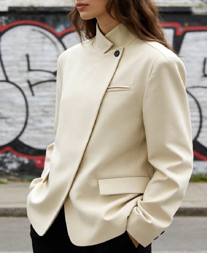 SOKYND Annie Vintage Asymmetric Blazer JacketSOKYND-119575-IVO-XS-76375IvoryXS