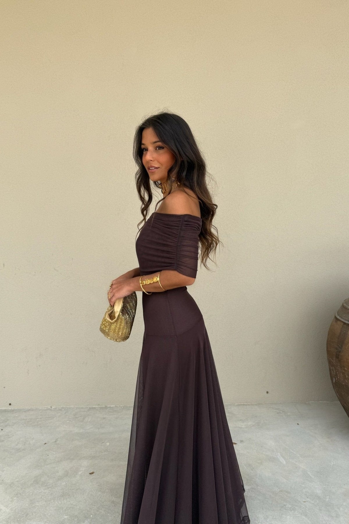 Clarice Mesh Maxi Dress