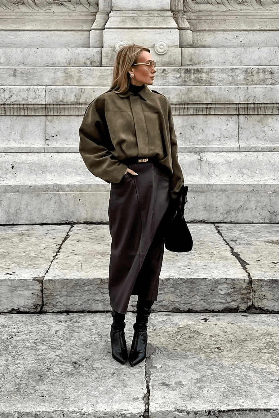 SOKYND Erica Faux Suede Bomber Jacket JacketSOKYND-248727-OLI-S-50167OliveS