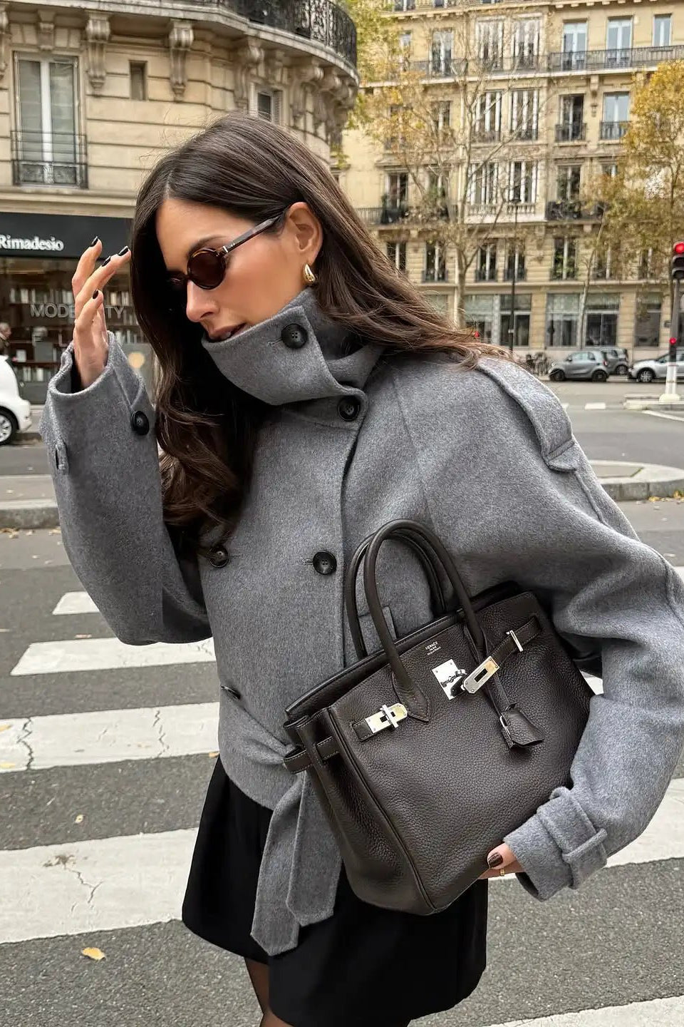 SOKYND Sara Double-Breasted Turtleneck Coat CoatSOKYND-773975-L-OS-78807L