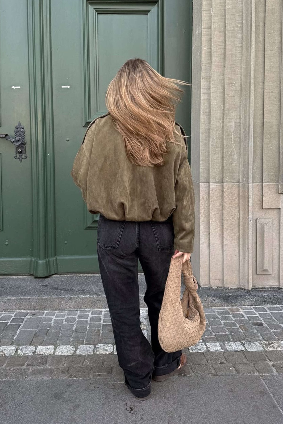 Zelda Suede Bomber Jacket