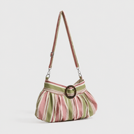 Leah Striped Shoulder Bag