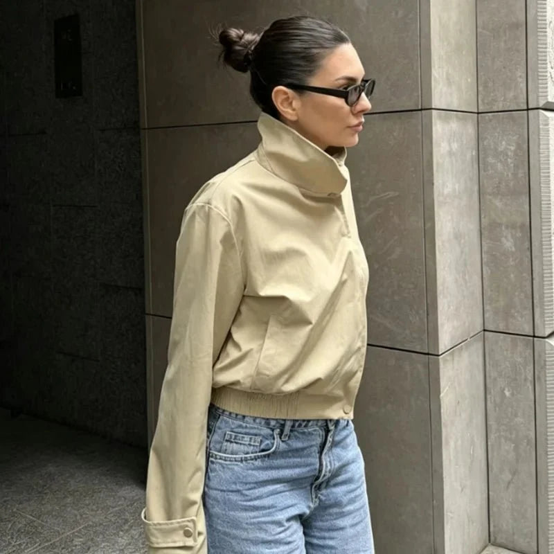 Anne High Neck Zip Jacket