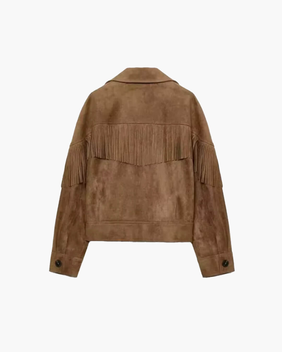 Denise Faux Suede Lapel Cropped Jacket
