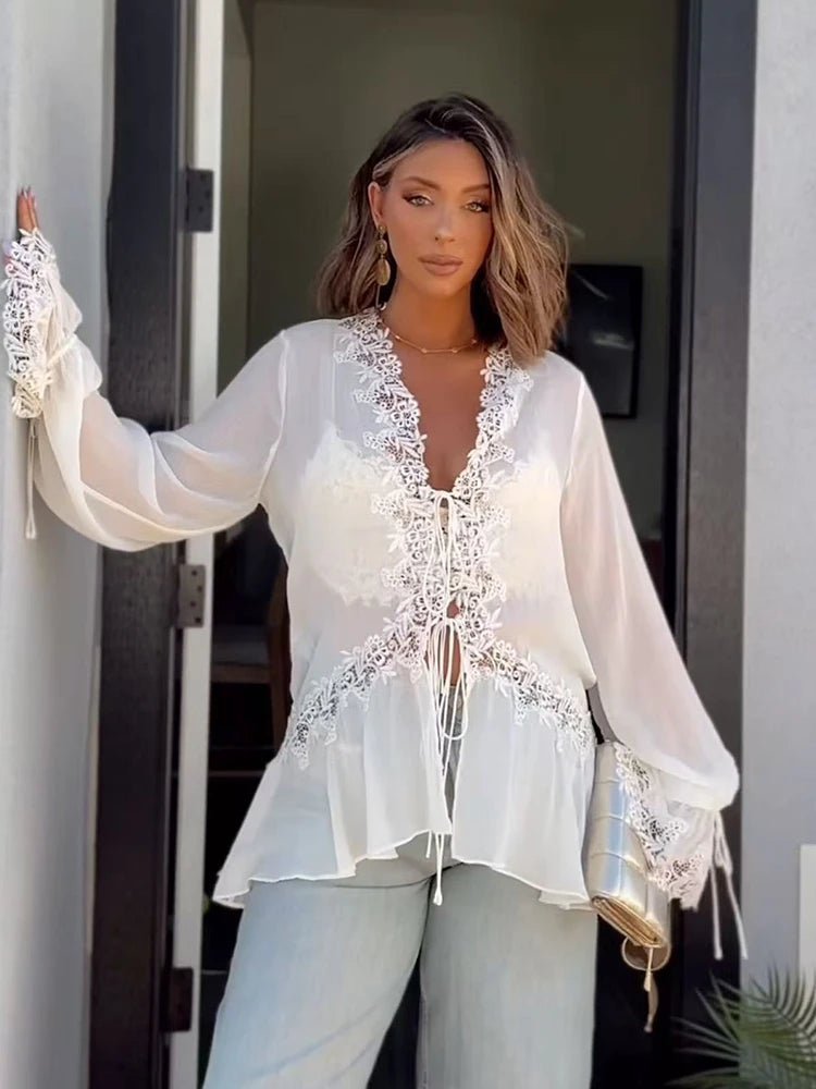 Imogen Lace Cardigan Top