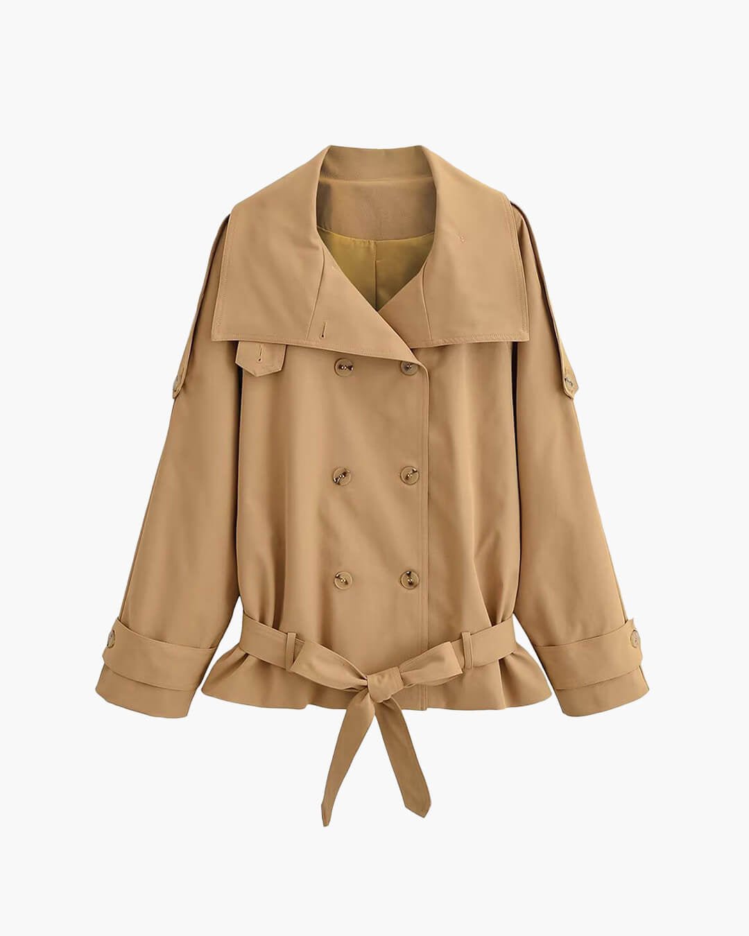 Katie High Neck Cropped Utility Trench