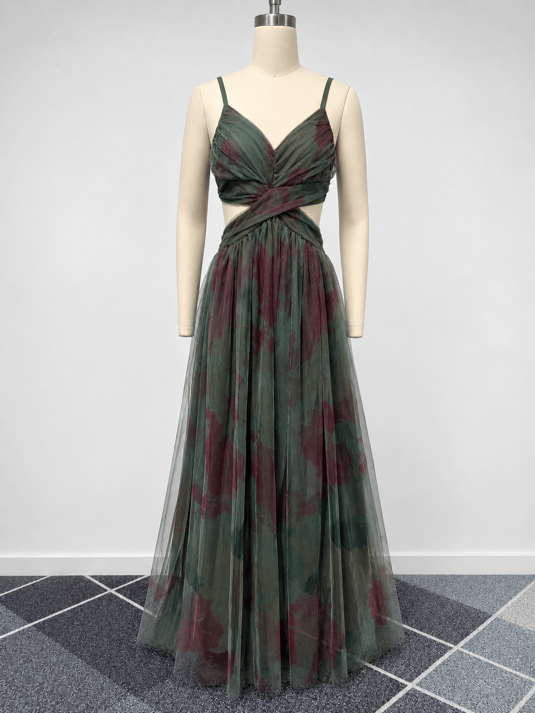 Briony Floral Mesh Maxi Dress