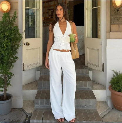Lerma Halter Cotton Two-Piece Set