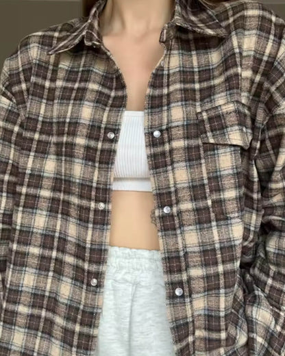 Karen Oversized Plaid Shirt