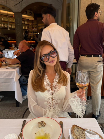 Amaia Front-Tie Lace Top