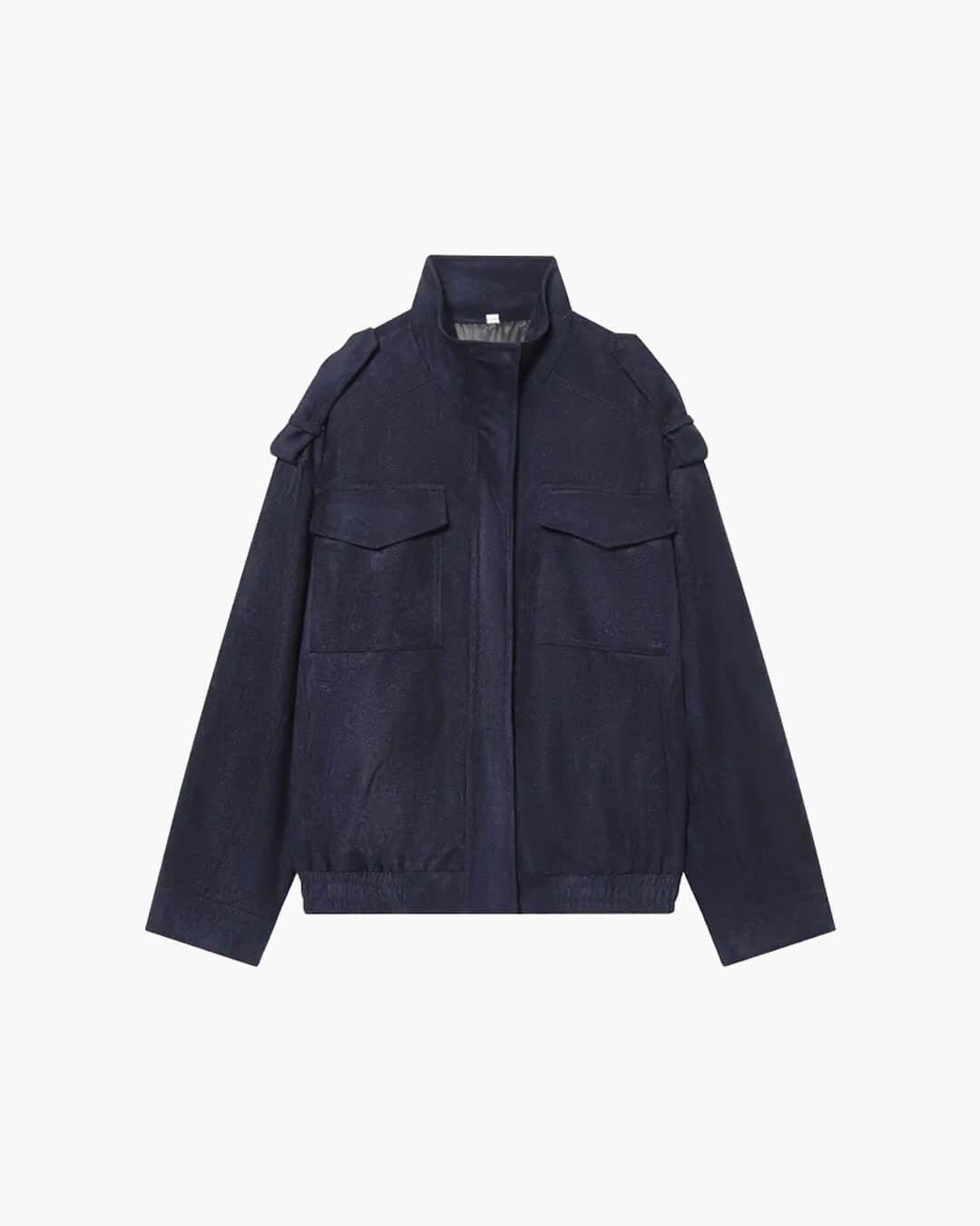 SOKYND Alyssa Suede Bomber Jacket Coats & JacketsyF1772777205908148207Dark GreyM