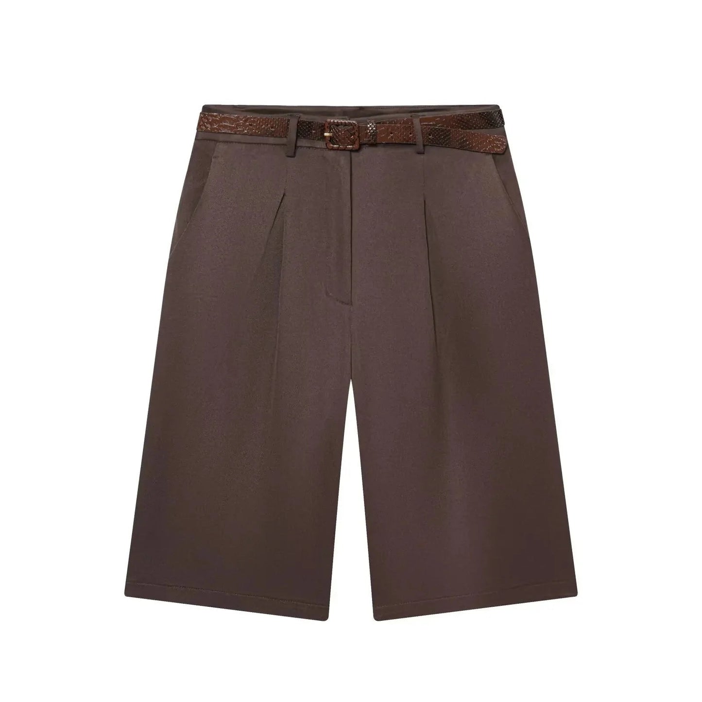 SOKYND Anaïs High Waist Belted Bermuda Shorts BottomsSOKYND-906263-BLA-XS-07447BlackXS