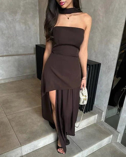 SOKYND Anika Strapless Bodice Maxi Dress DressesSOKYND-639639-BRO-M-96663BrownM