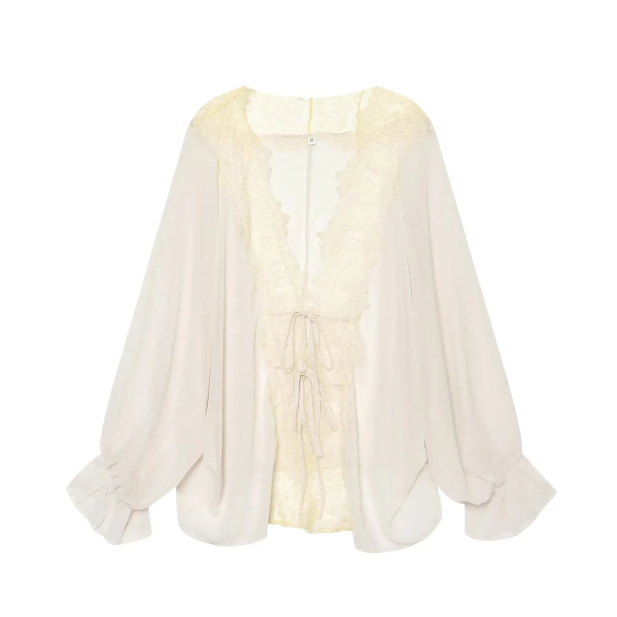 SOKYND Anna Lace Patchwork Blouse BlouseSOKYND-407447-WHI-XS-13079WhiteXS