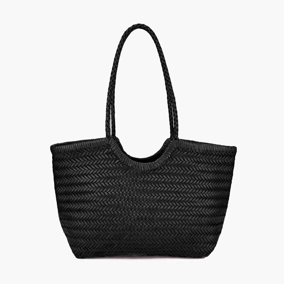 SOKYND Anna Woven Faux Leather Bag BagsuR1774219786661601561BlackRegular