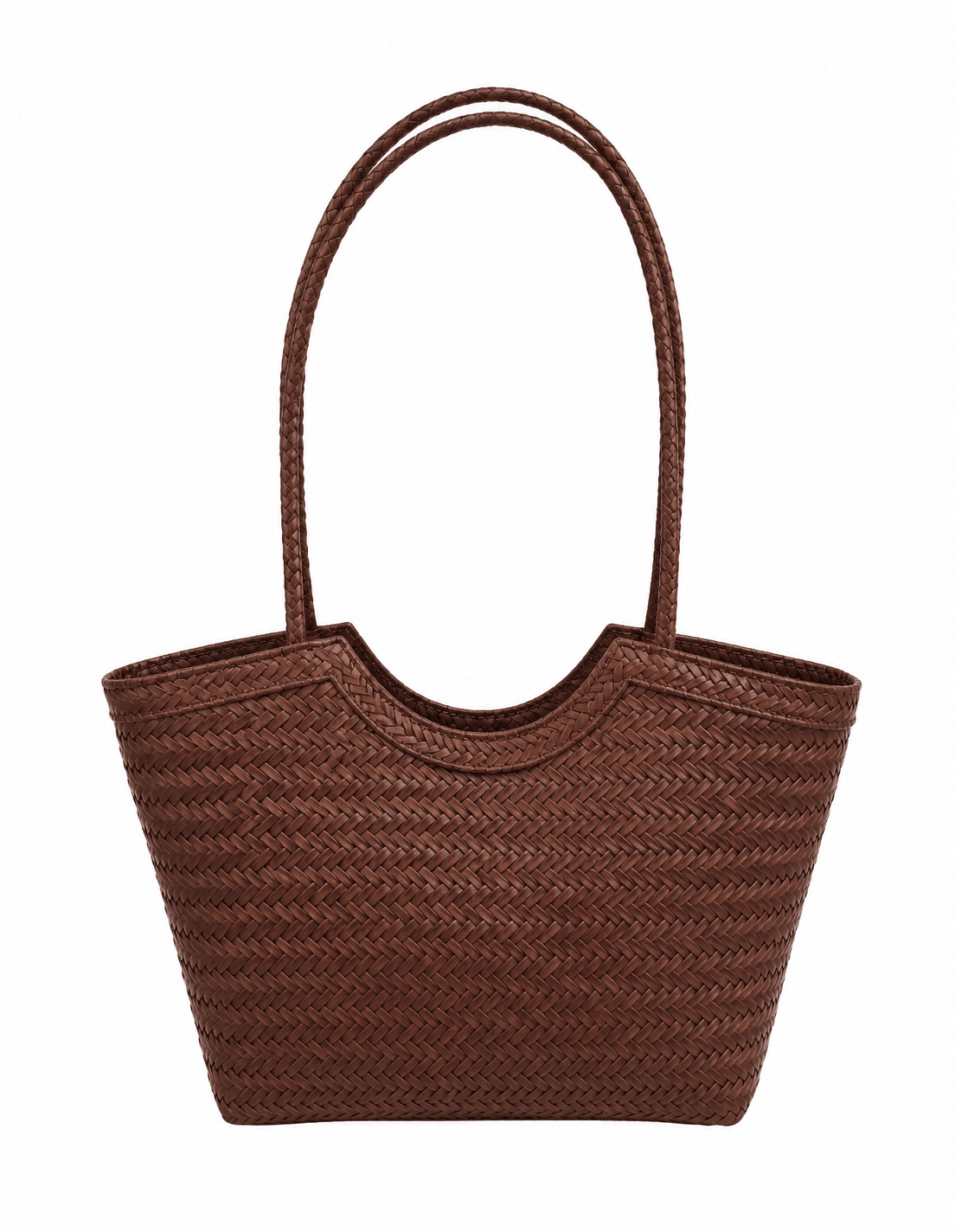 SOKYND Anna Woven Faux Leather Bag BagsQo1774219786661508208Dark BrownRegular