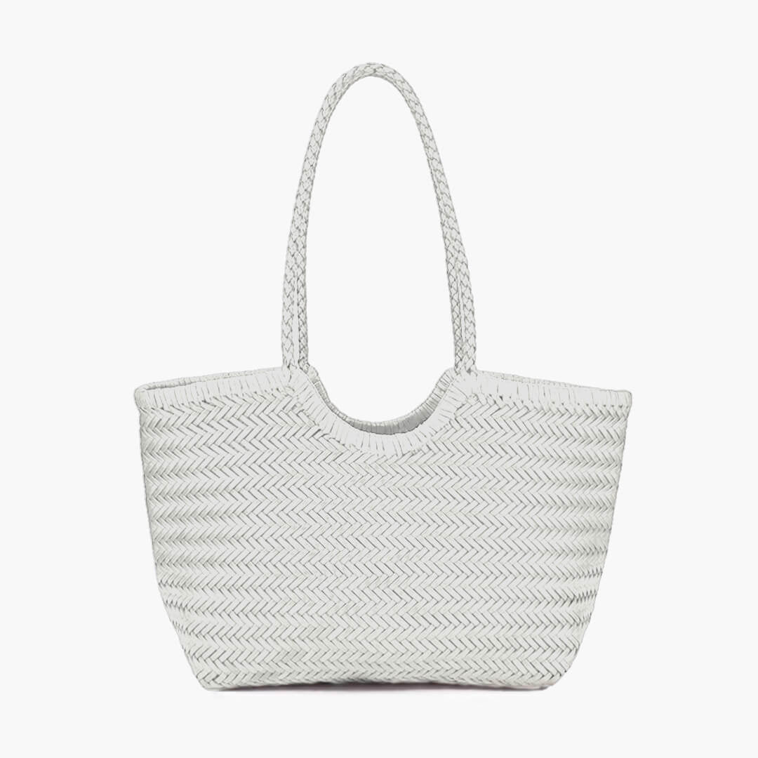 SOKYND Anna Woven Faux Leather Bag BagspJ1774219786661769528WhiteRegular