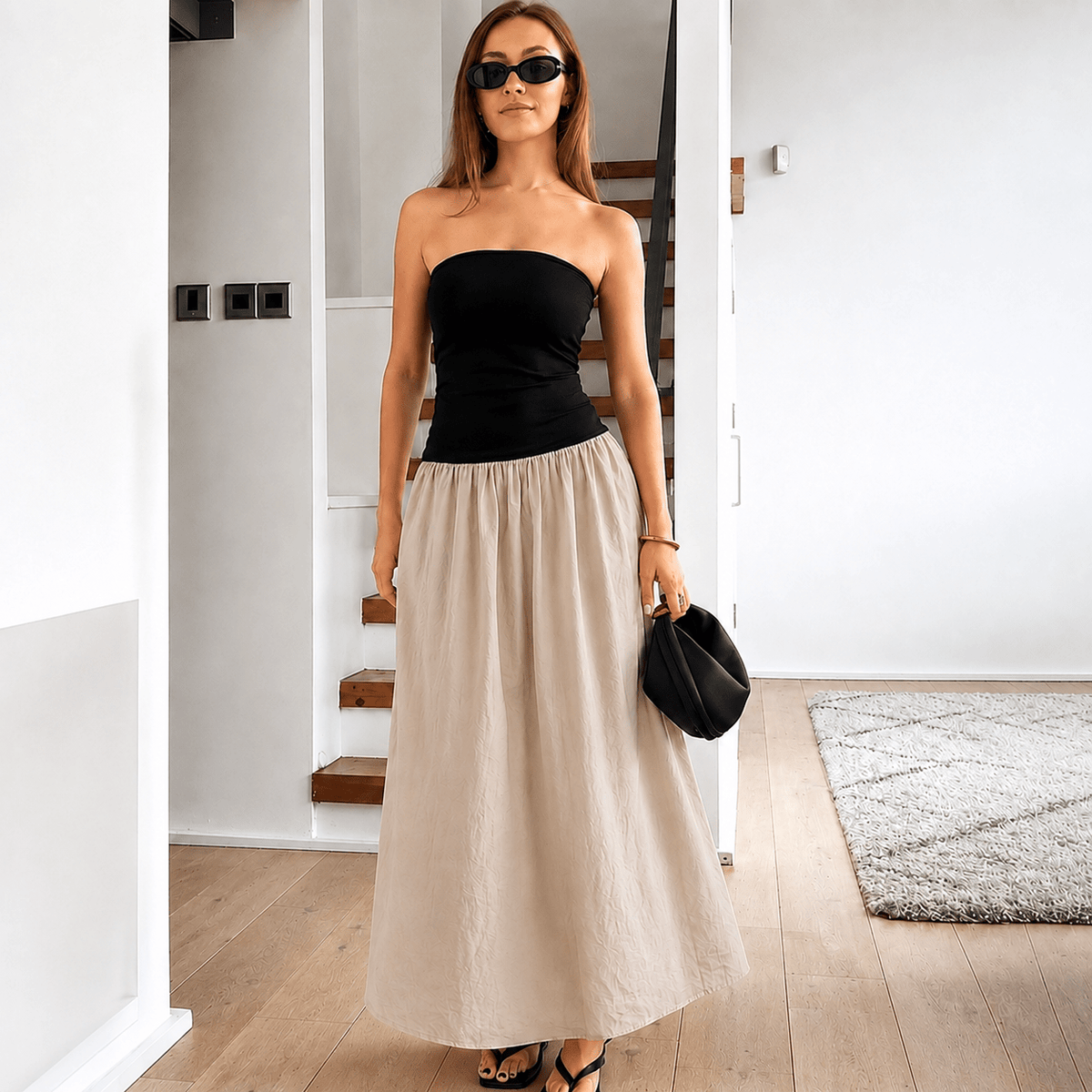 SOKYND Annie Contrast Honor Maxi Dress DressSOKYND-074327-M-OS-81847M