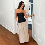 Annie Contrast Honor Maxi Dress