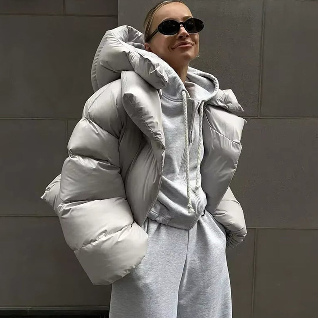 SOKYND Bettina Puffer Jacket Coats & JacketsAn1767625273841637856Light GrayS