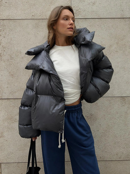 SOKYND Bettina Puffer Jacket Coats & JacketsEZ1767625273841437134NavyM