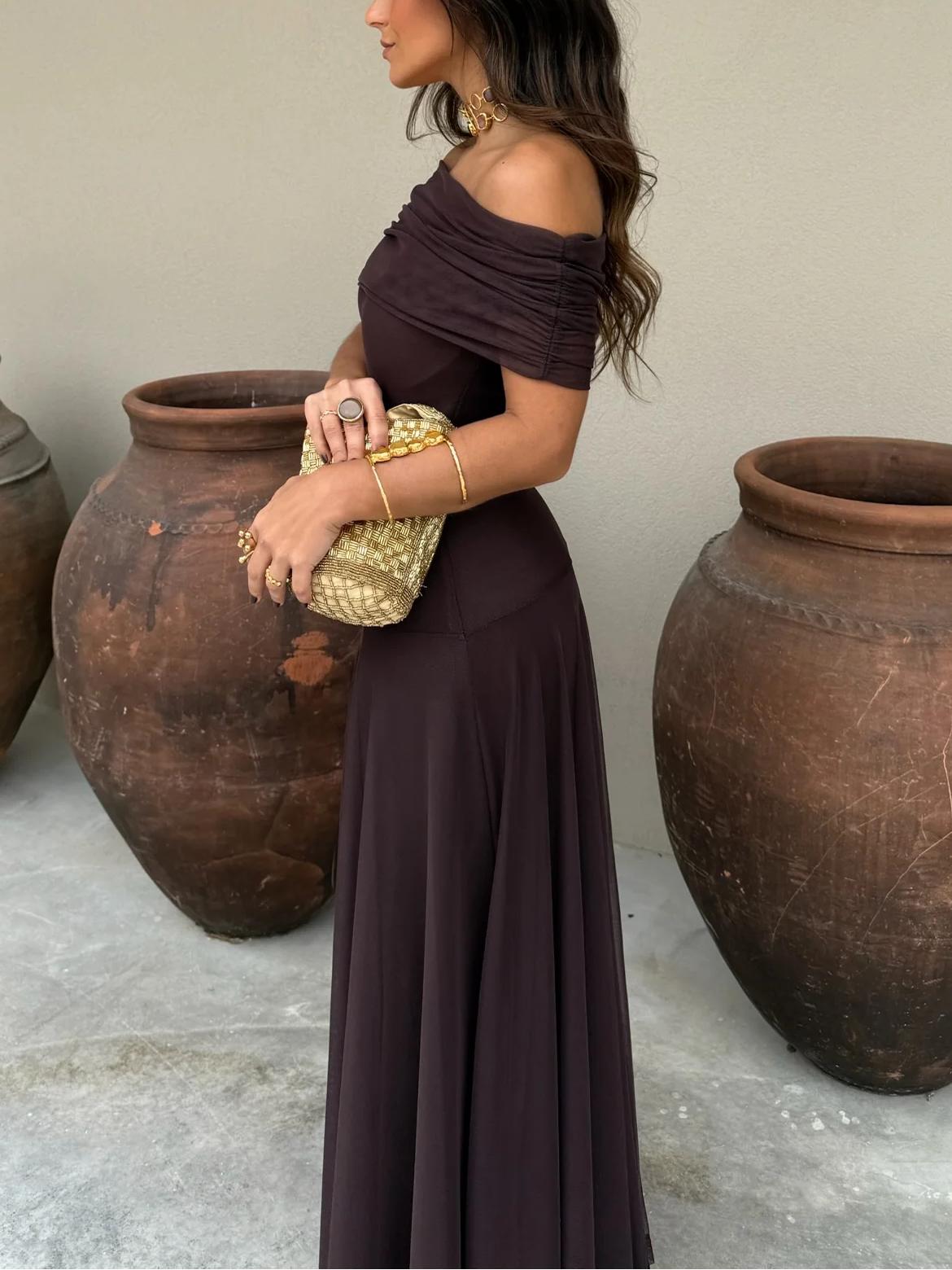 SOKYND Brianna Off Shoulder Maxi Dress DressL