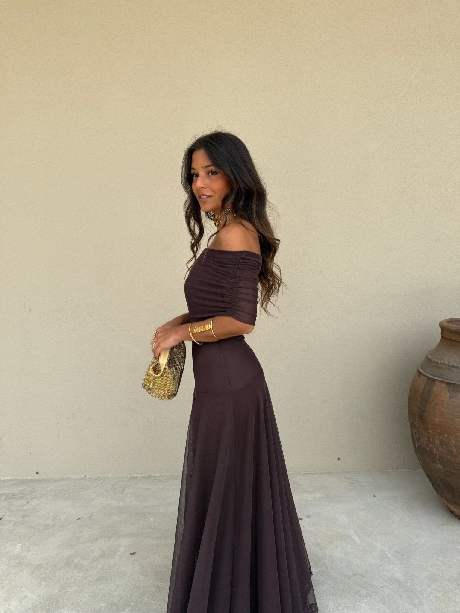 Clarice Mesh Maxi Dress
