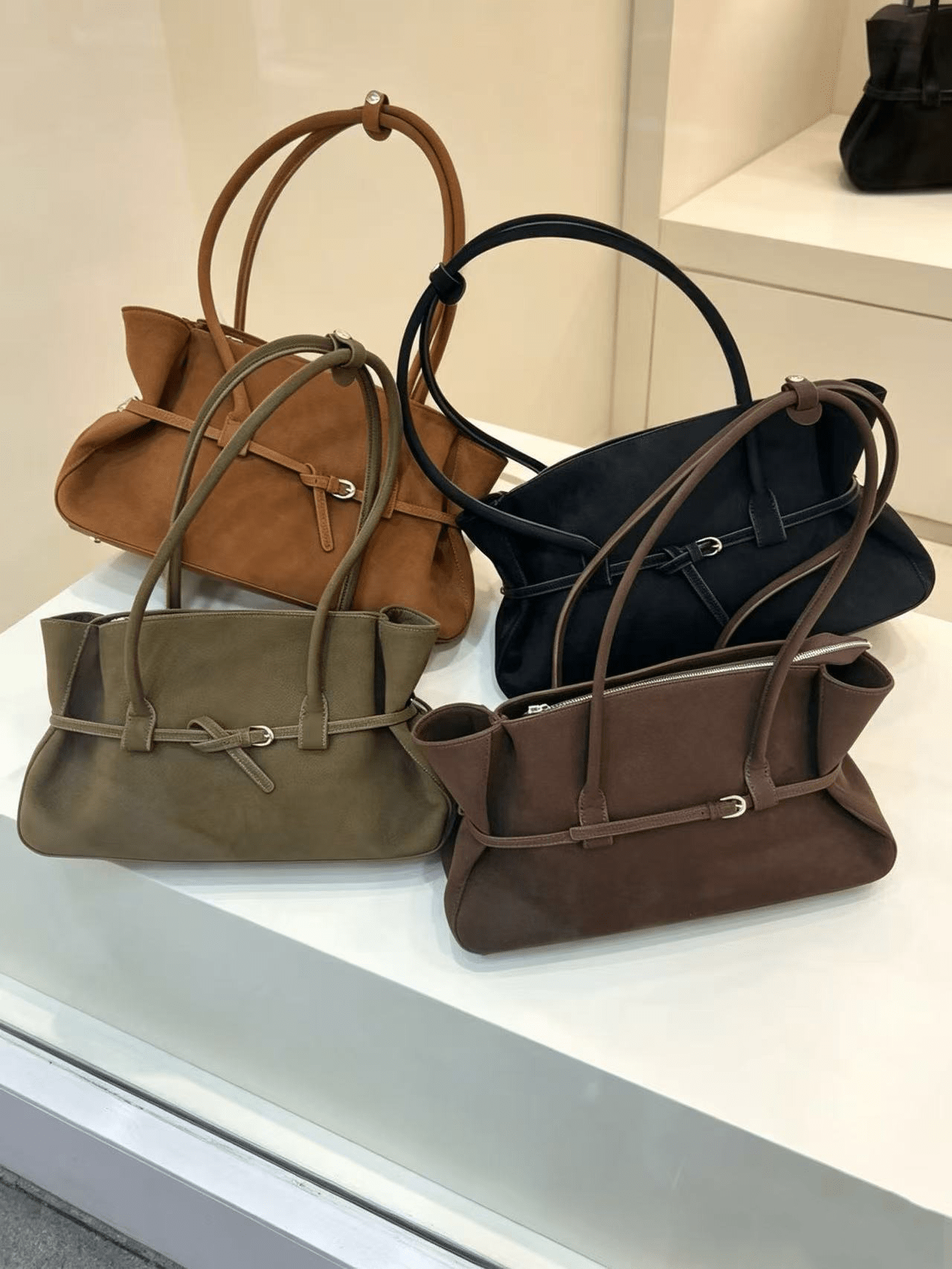 SOKYND Ellie Belted Tote Bag BagSOKYND-748695-BEI-OS-38583Coffee