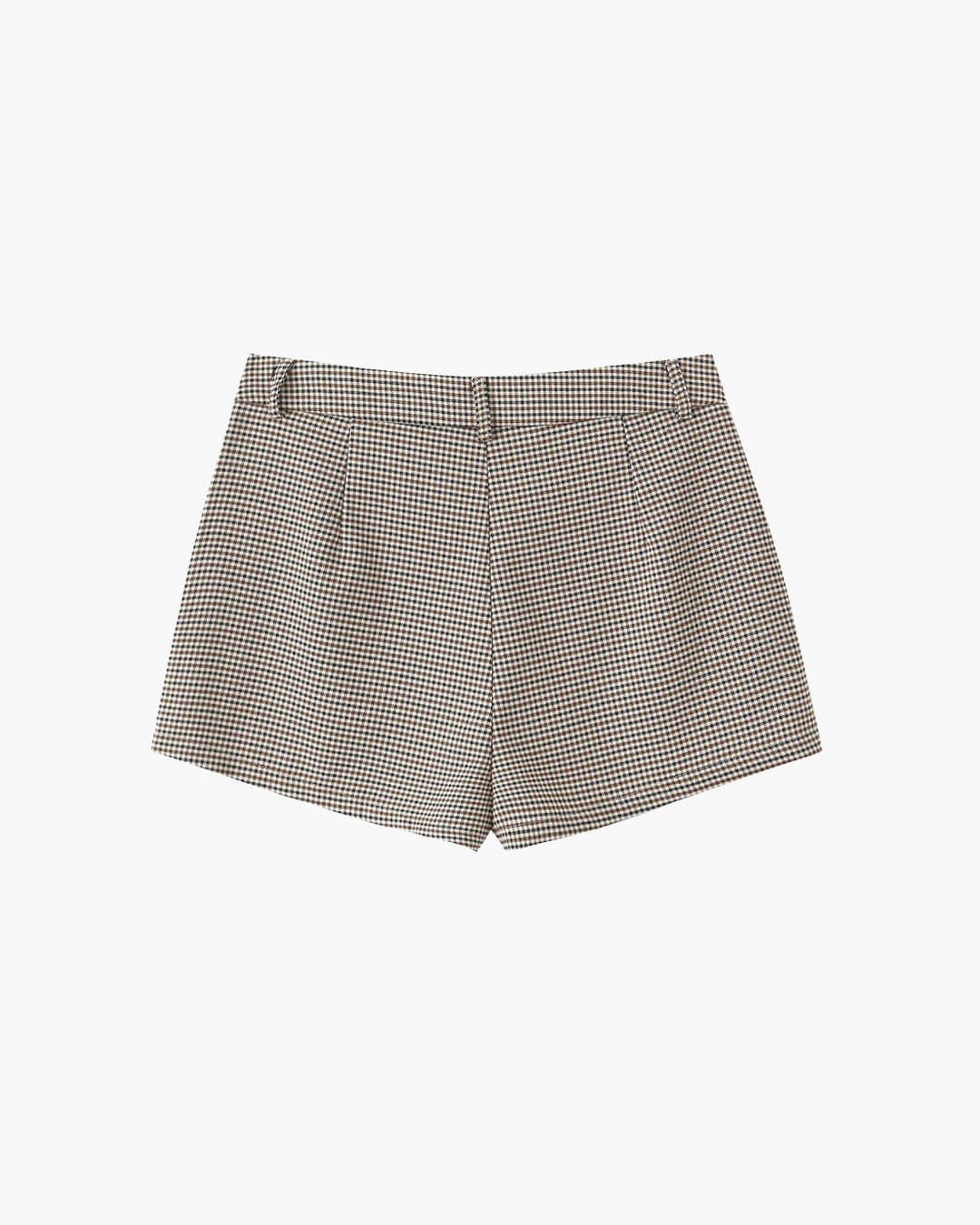 SOKYND Elma Houndstooth Belted Shorts Suit Matching SetsQk1774219786663122219L