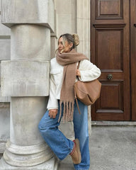 Emilia Tasseled Winter Scarf