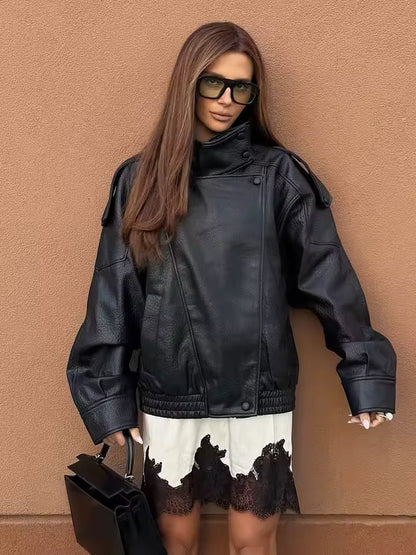 SOKYND Emma Asymmetric Button Pocket Jacket Coats & JacketsBlackM