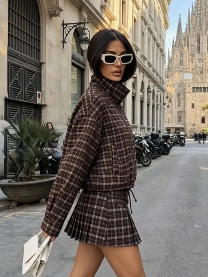 SOKYND Eva Checked Jacket & Skirt Set JacketSOKYND-588695-SKI-XS-26967Skirt OnlyXS