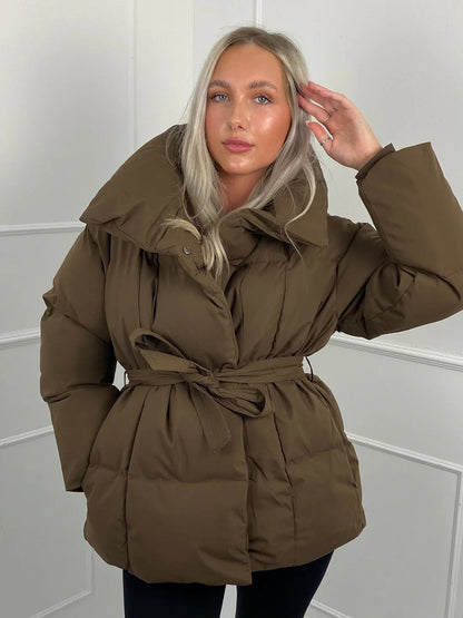 SOKYND Eva Puffer Jacket JacketSOKYND-922199-BRO-S-92247BrownS