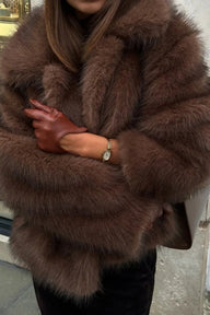 Gillian Faux Fur Short Coat