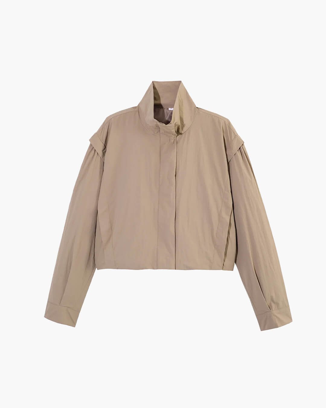 SOKYND Halia High Collar Cropped Jacket Coats & JacketsKhakiXS