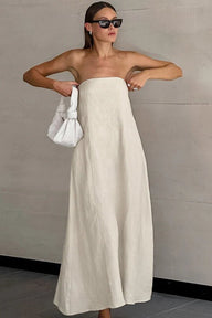 Hannelore Strapless Backless Maxi Dress