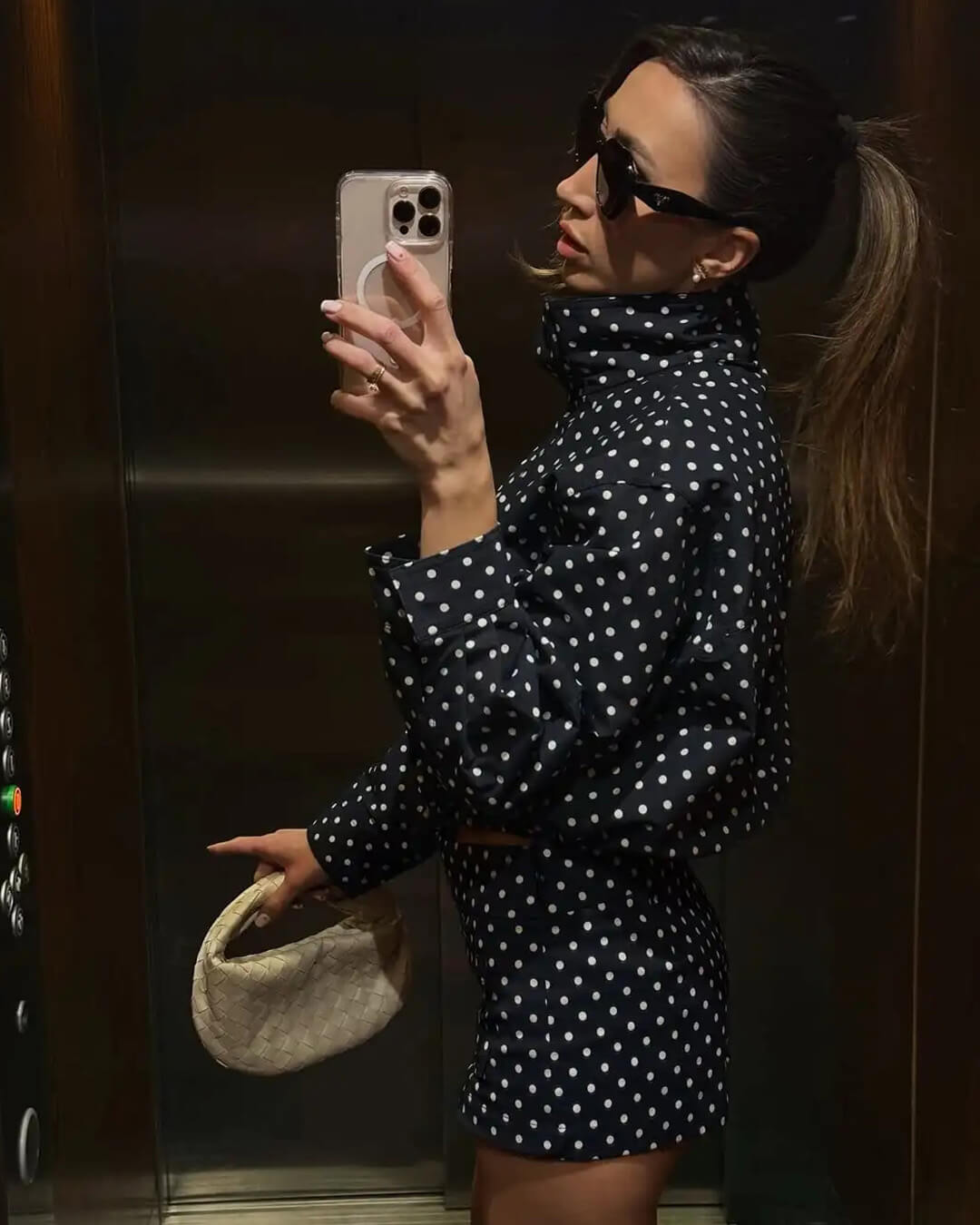 SOKYND Hera Polka Dot Jacket Coats & Jacketstr1774219786673918530BlackS