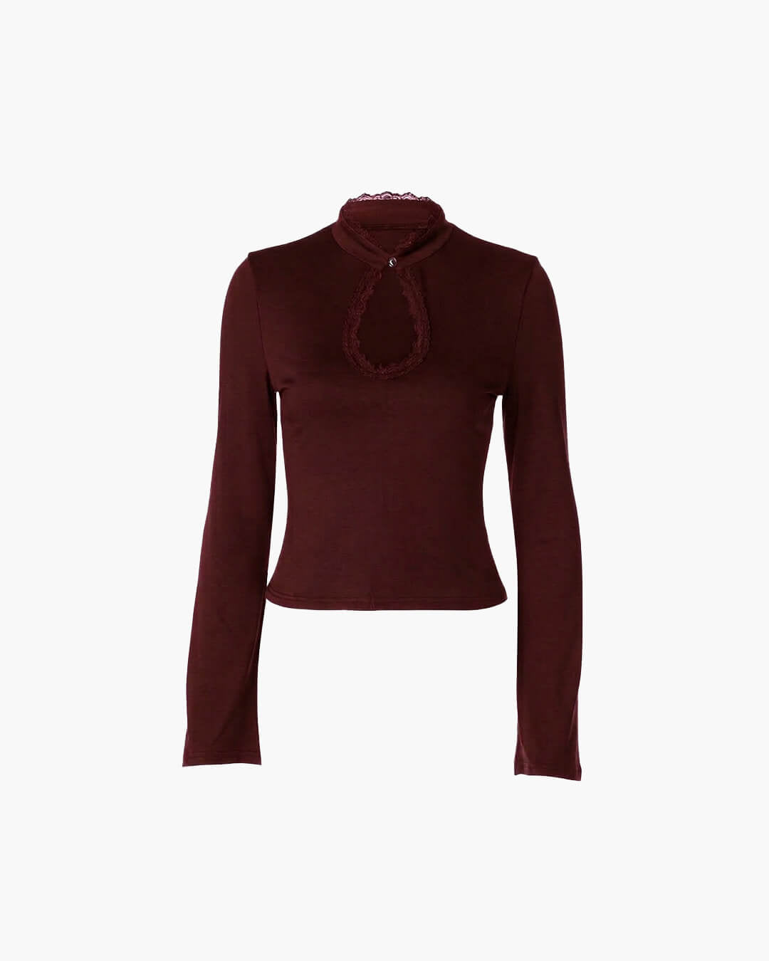 SOKYND Jasmin High Neck Keyhole Blouse BlouseSOKYND-351575-BLA-XS-84759BlackXS