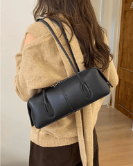 Jessica Cylindrical Leather Shoulder Bag