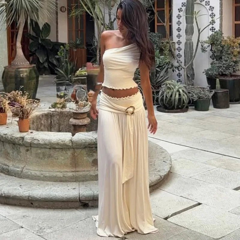 SOKYND Katharina Belted Maxi Skirt Set Matching SetsSOKYND-779991-SET-M-48439SetM
