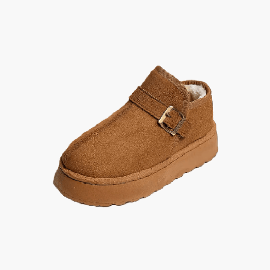 Lena Slip-On Suede Platform Ankle Booties
