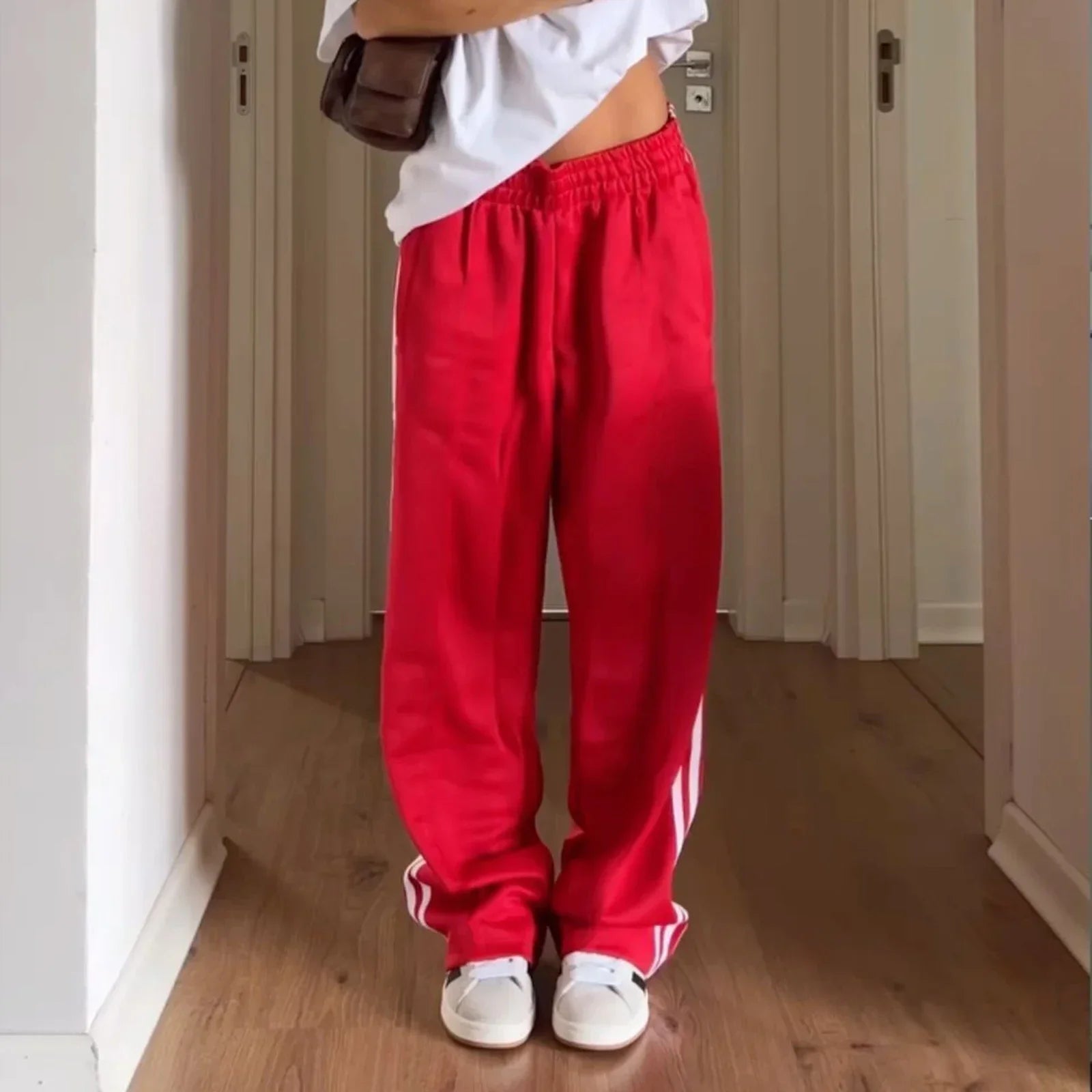 SOKYND Lily Striped Drawstring Sweatpants PantsSOKYND-262743-RED-S-40535RedS