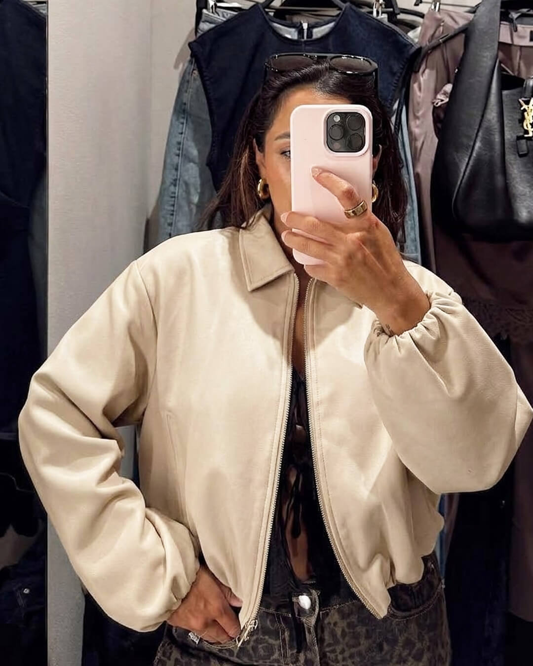 SOKYND Luana Puffed Bomber Jacket Coats & JacketsSOKYND-252375-CRE-S-31351CreamS