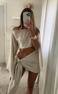 Lucia Sarong & Off-Shoulder Top Set