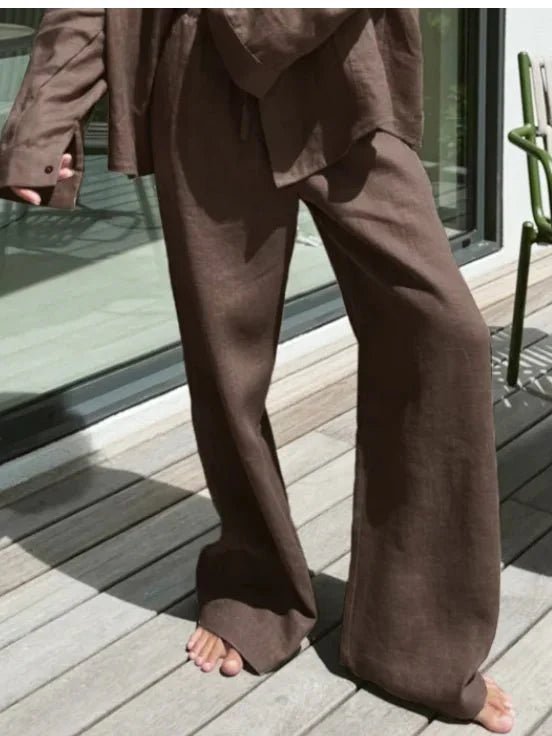 SOKYND Mabel Wide Leg Linen Pants BottomsSOKYND-970775-NAV-S-54423NavyS