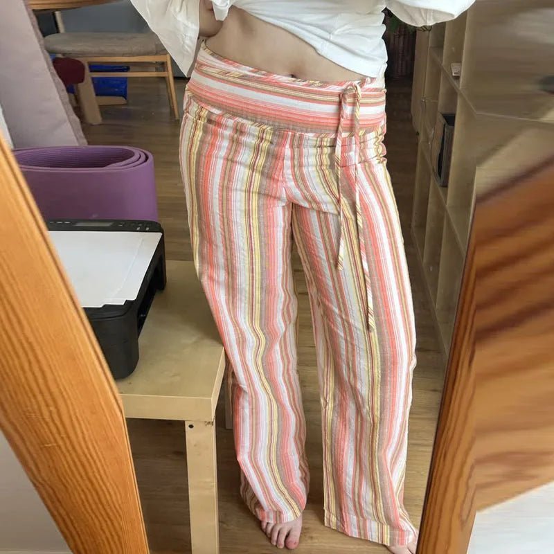 SOKYND Maialen Striped Palazzo Pants PantsSOKYND-901527-ORA-S-91255Orange/YellowS