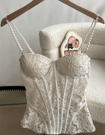 SOKYND Malina Lace Sheer Bustier Cami TopsSOKYND-357591-WHI-M-13943WhiteM