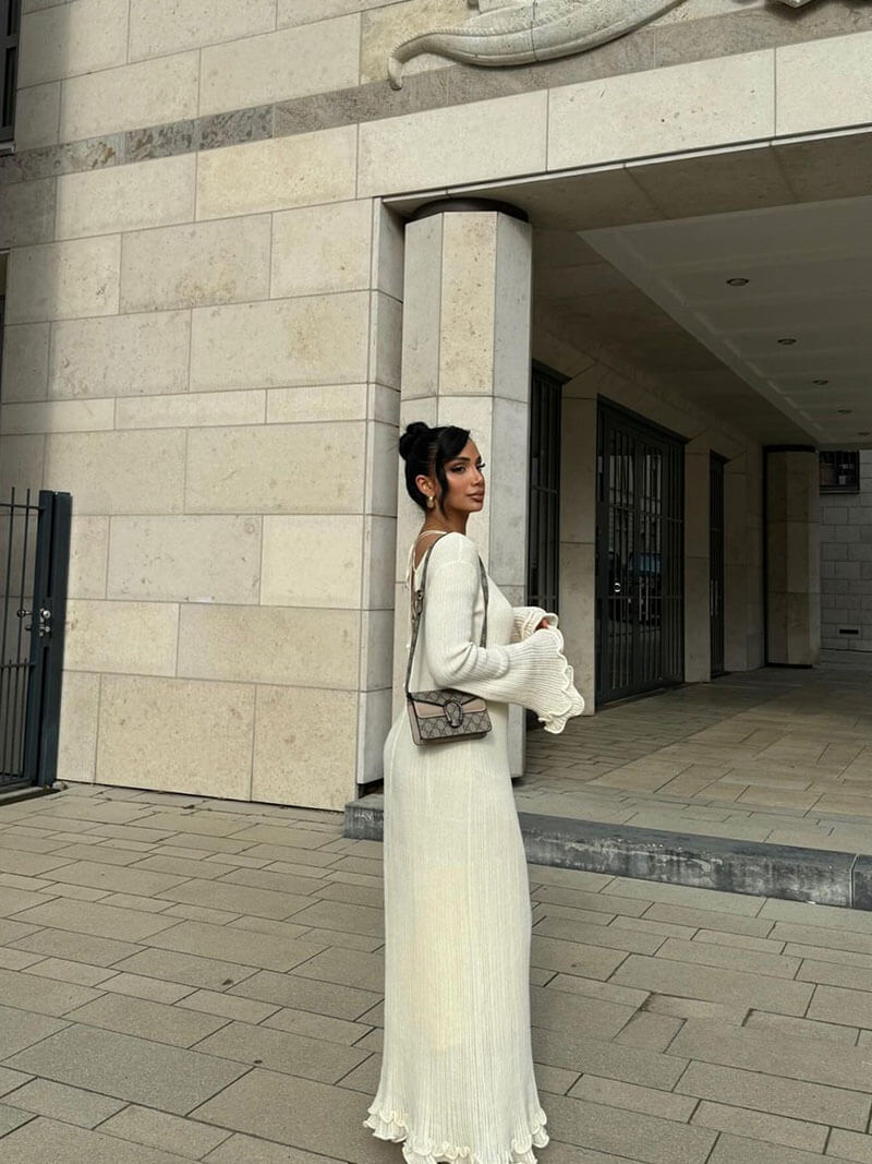 SOKYND Marei Maxi Dress DressWhiteL